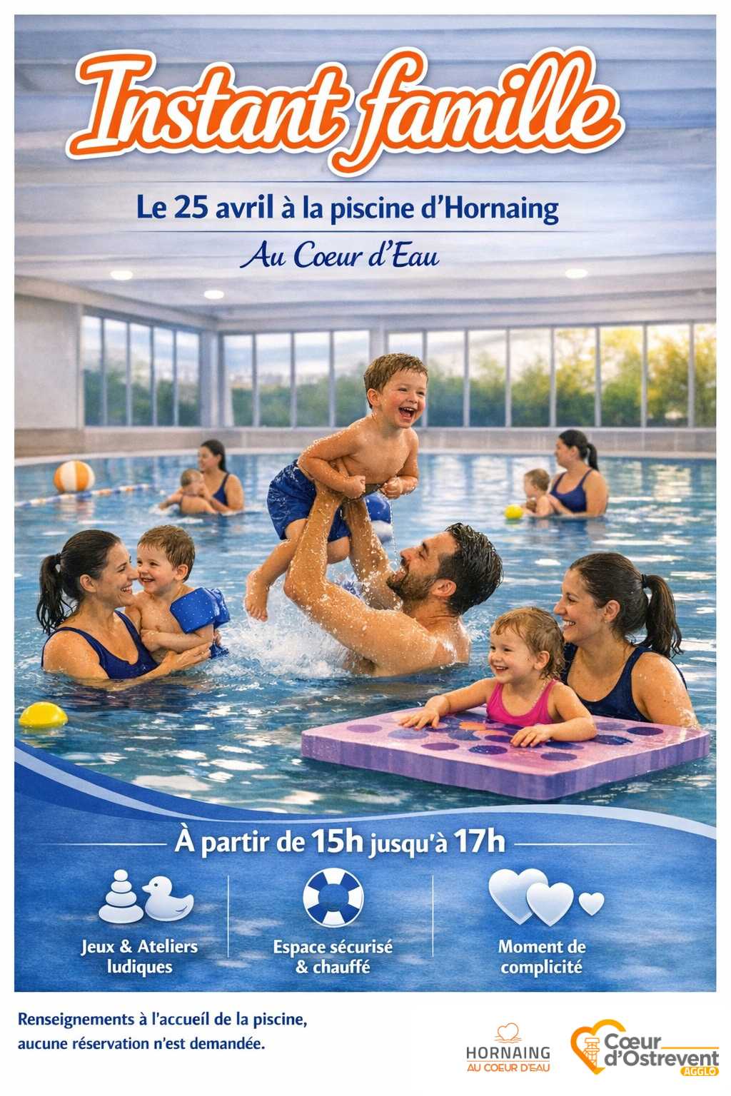 « Instant Famille » : Un moment complice à partager en famille à la piscine d’Hornaing